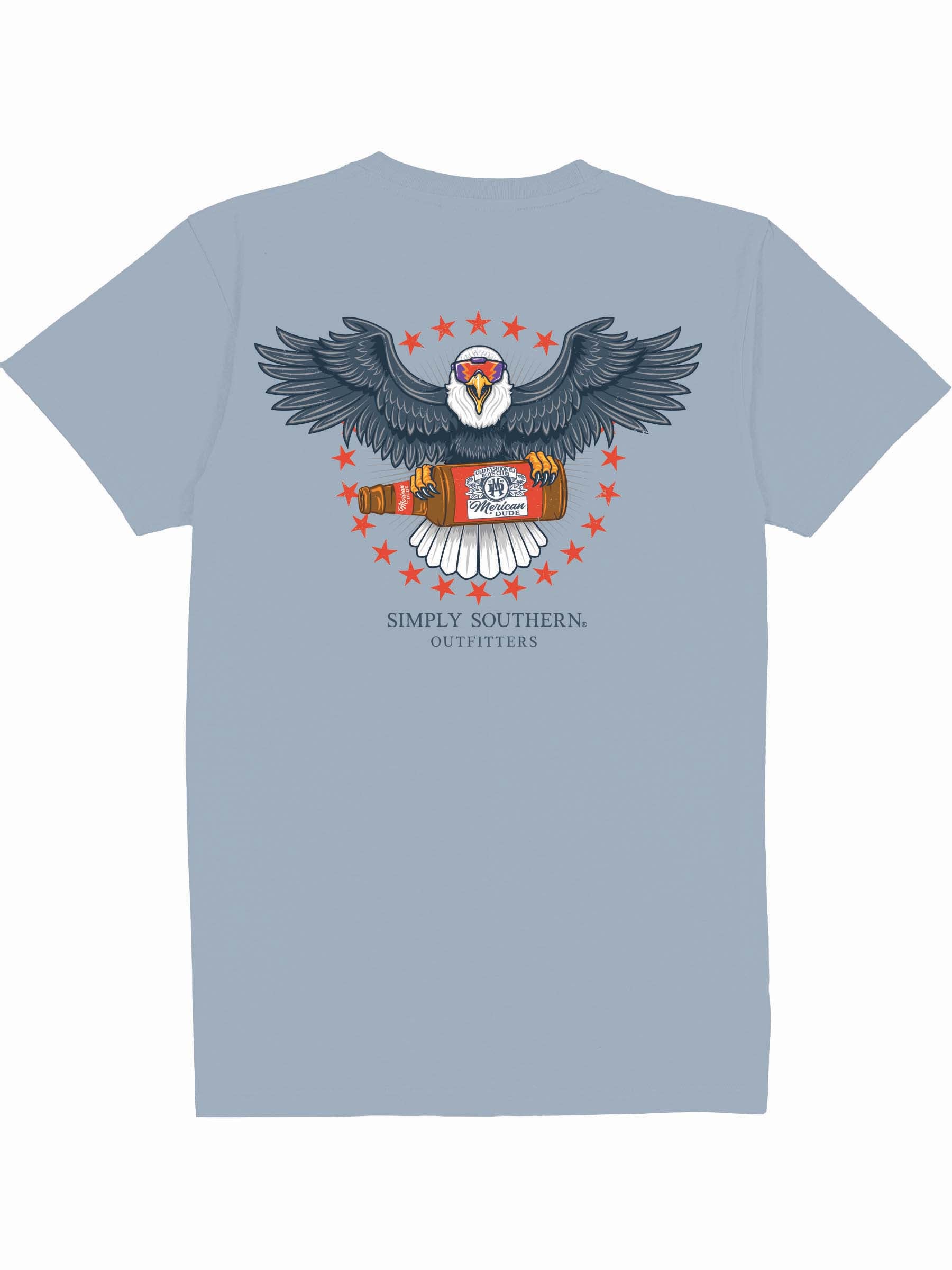 Simply Southern Eagle Stone Blue Unisex T-Shirt
