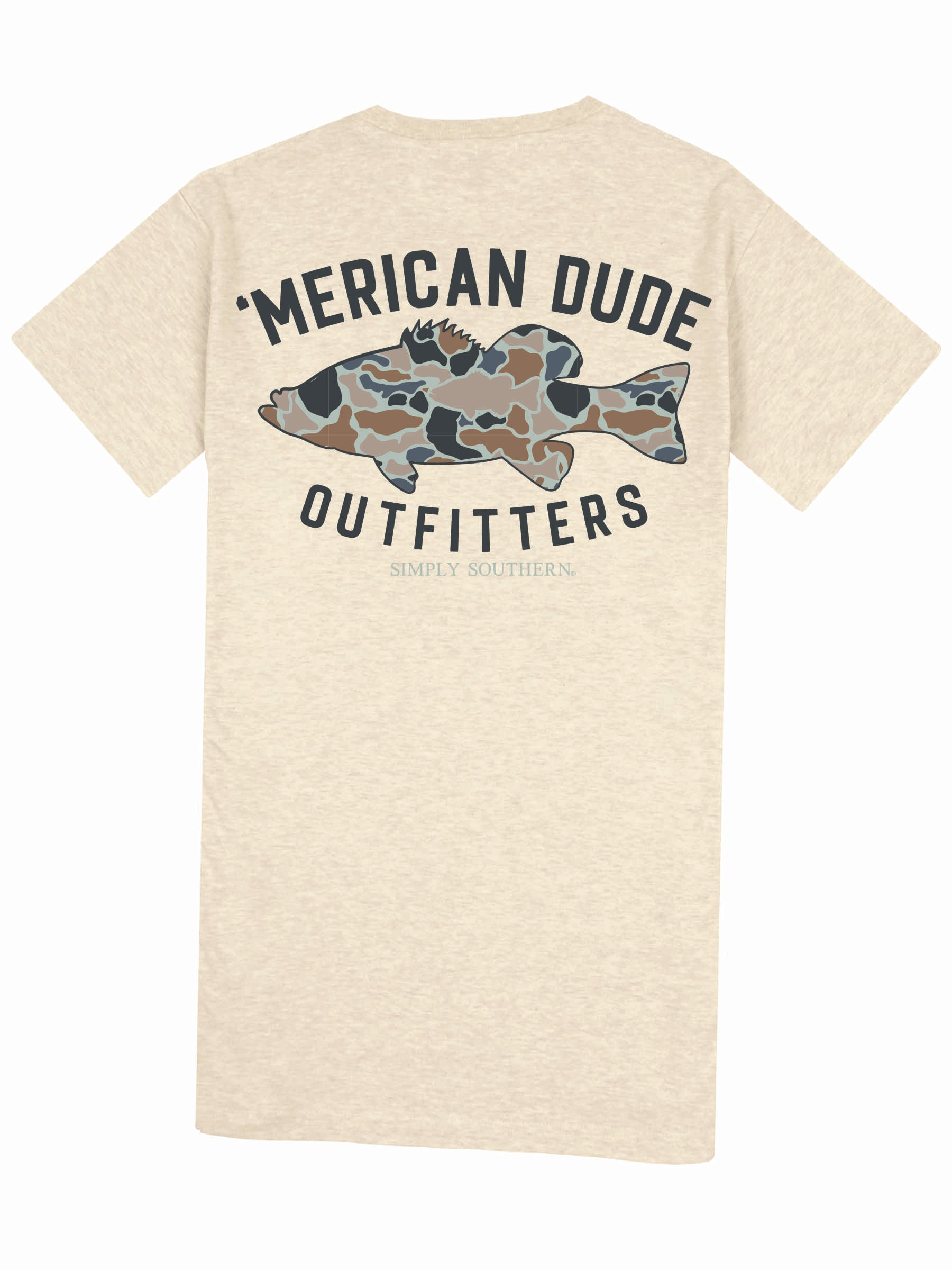 Simply Southern Merican Dude Camo Fish Unisex T-Shirt