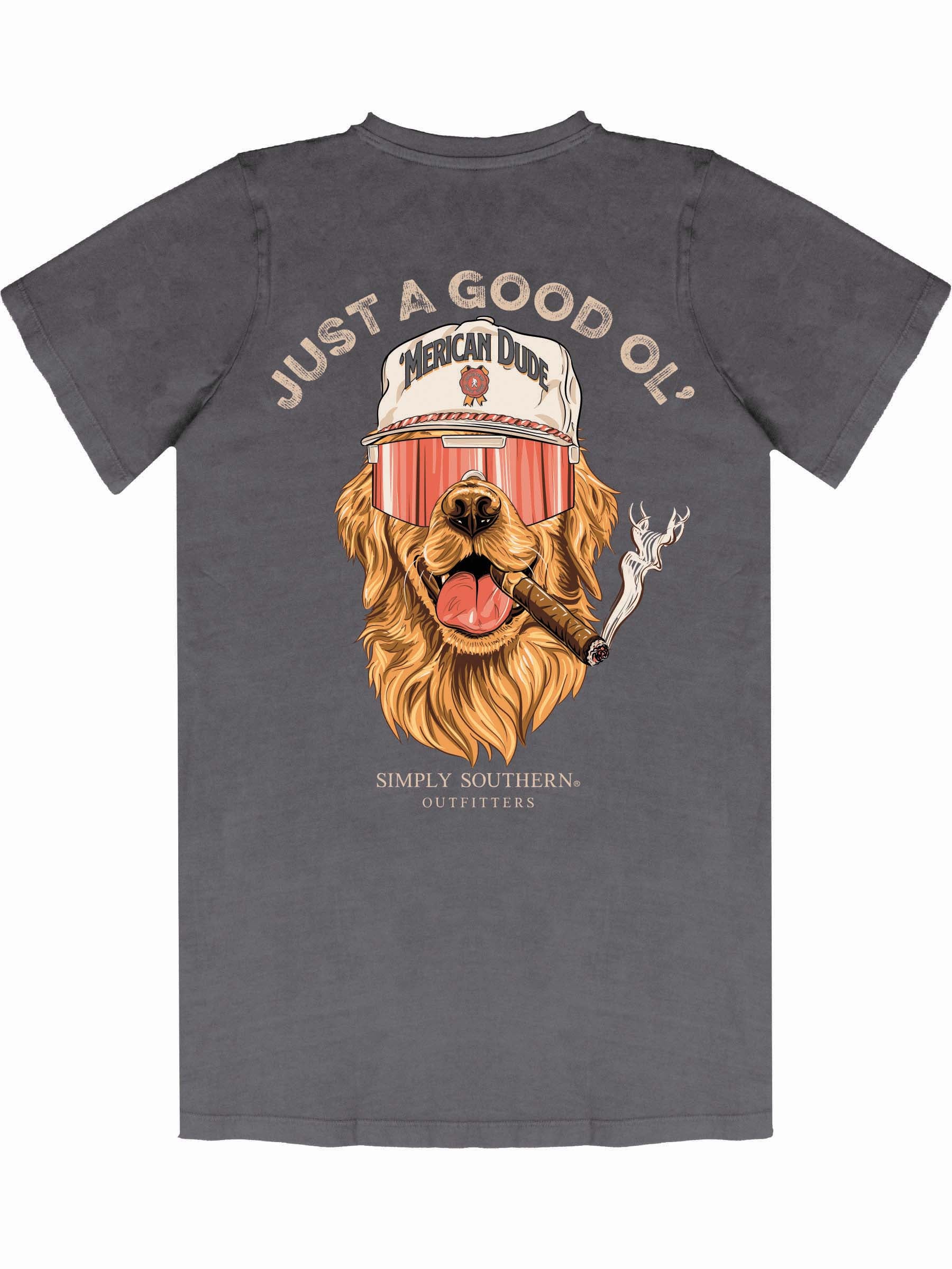 Simply Southern Lab Washed Coal Unisex T-Shirt