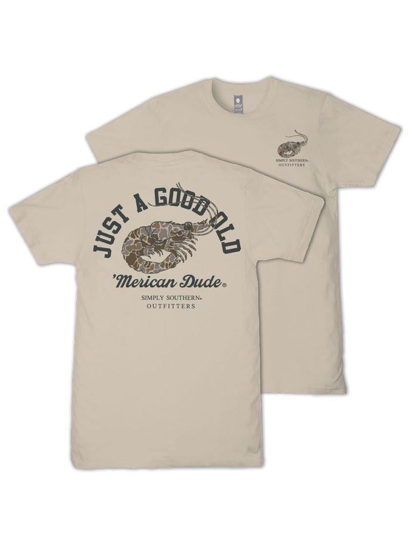 Simply Southern Merican Dude Camo Shrimp Unisex T-Shirt