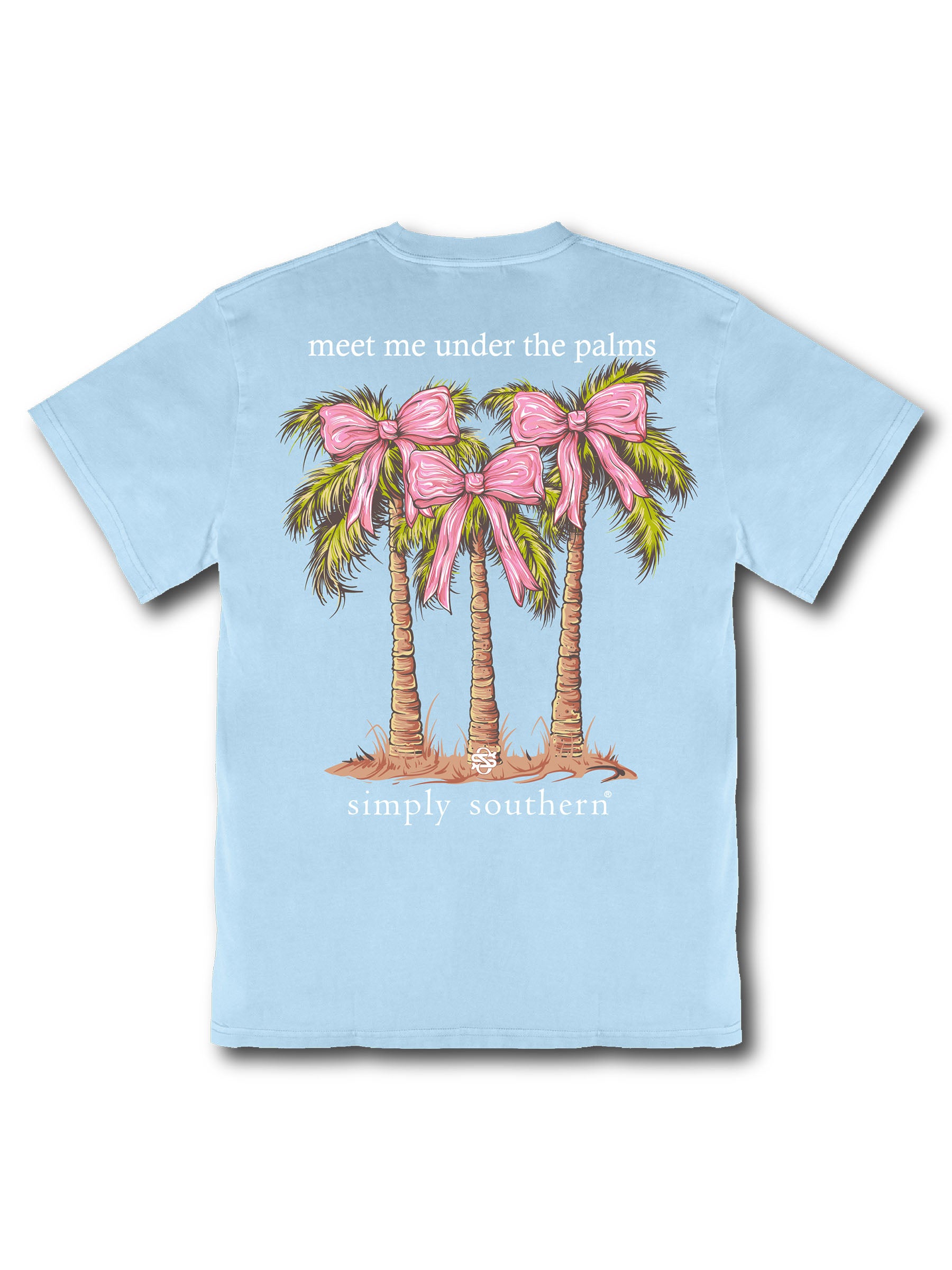 Simply Southern Bow Palms Mineral Washed T-Shirt