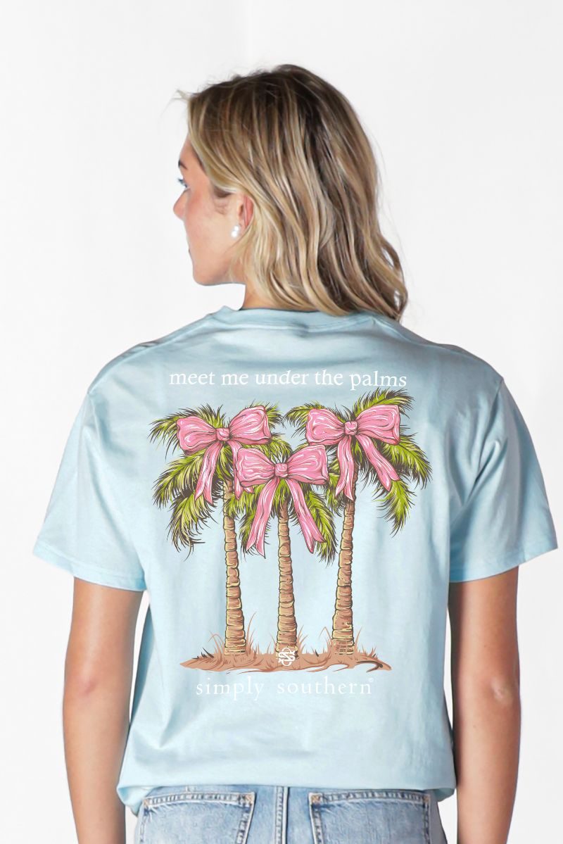 Simply Southern Bow Palms Mineral Washed T-Shirt