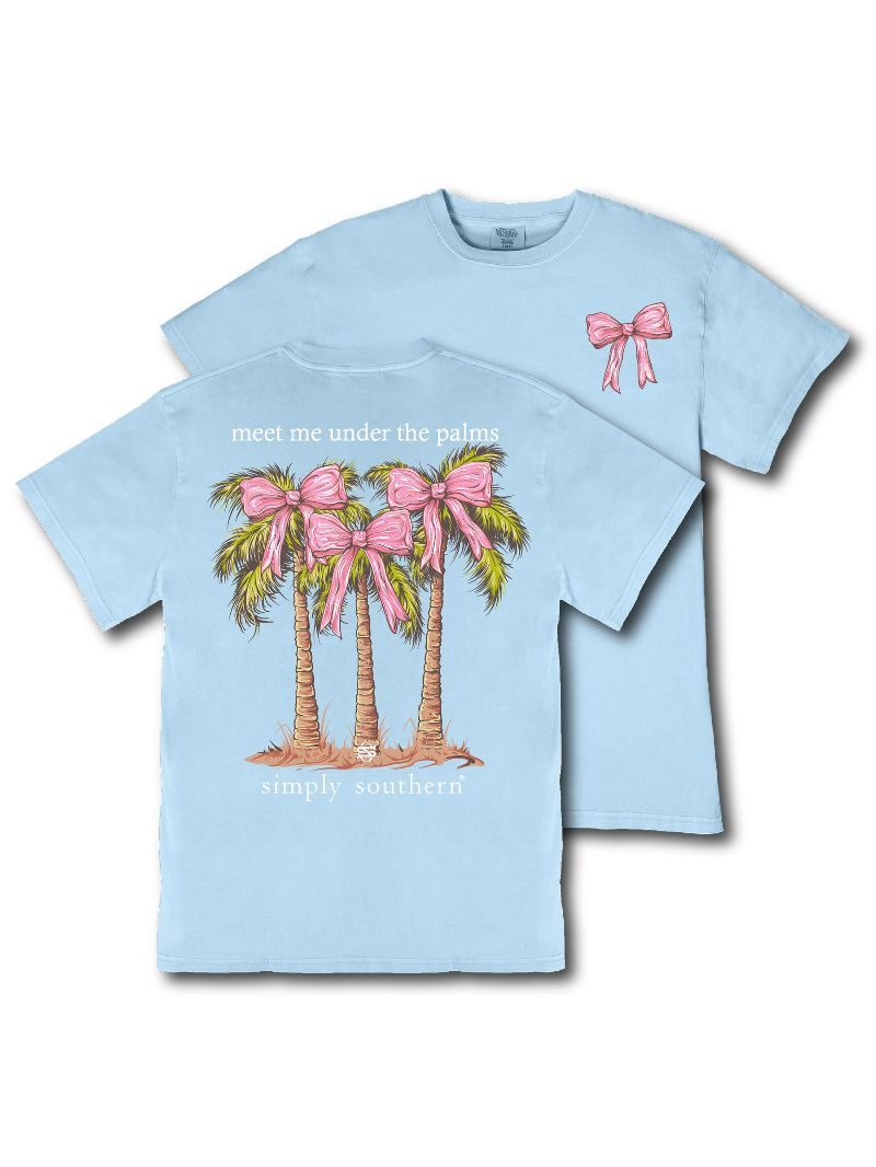 Simply Southern Bow Palms Mineral Washed T-Shirt