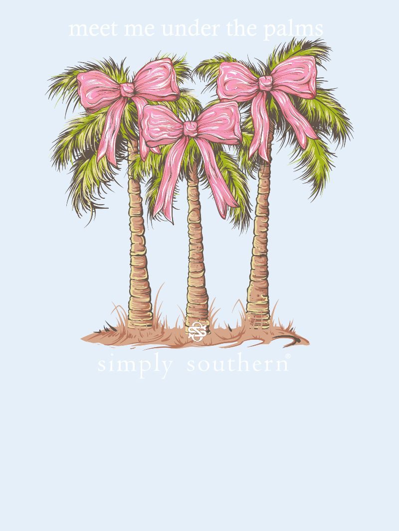 Simply Southern Bow Palms Mineral Washed T-Shirt