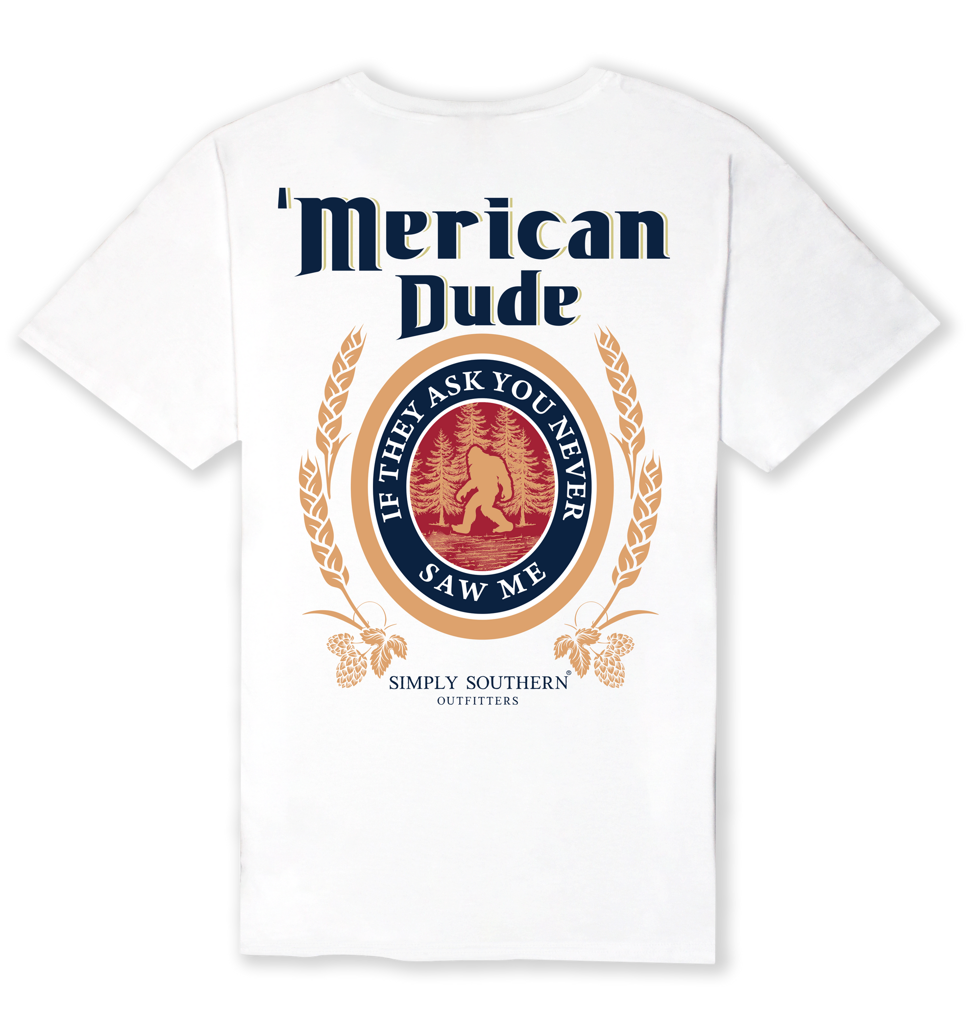 Simply Southern Merican Dude Sasquatch Logo Unisex T-Shirt