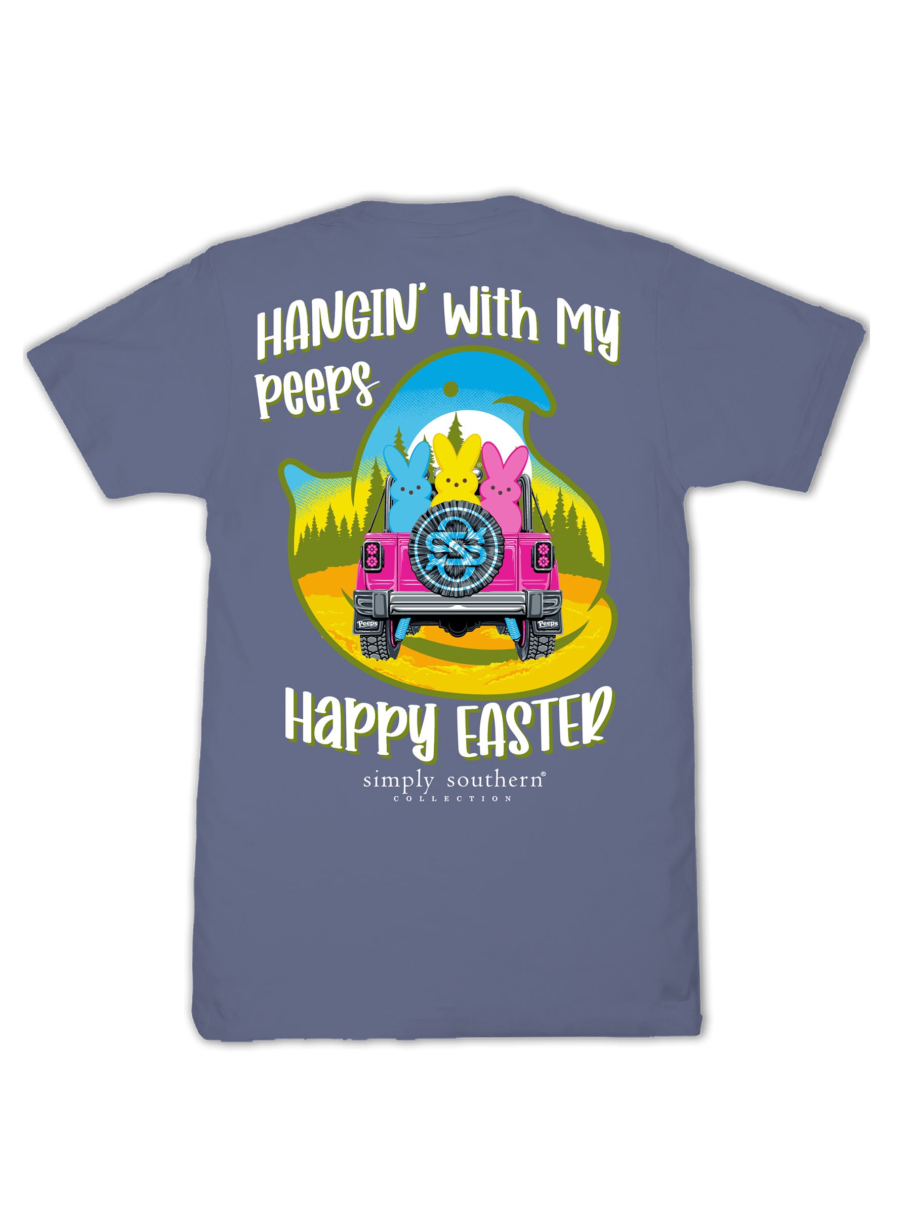 Simply Southern Hangin Peeps Suv Easter T-Shirt - SimplyCuteTees