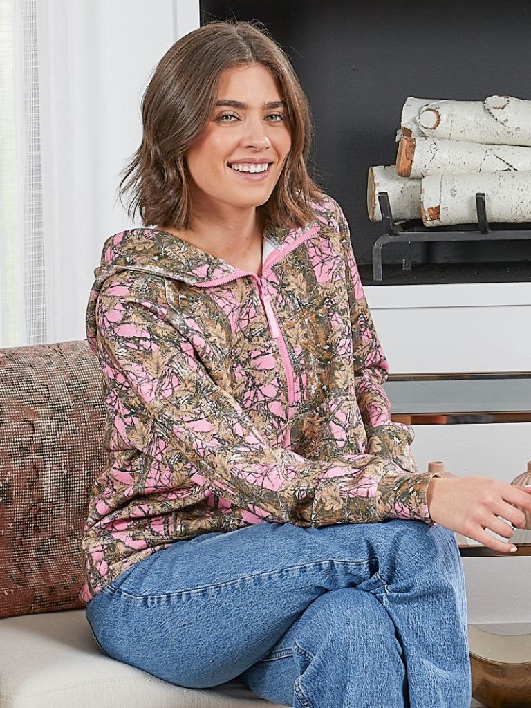 Simply Southern Camo Pattern Alara Long Sleeve Hoodie