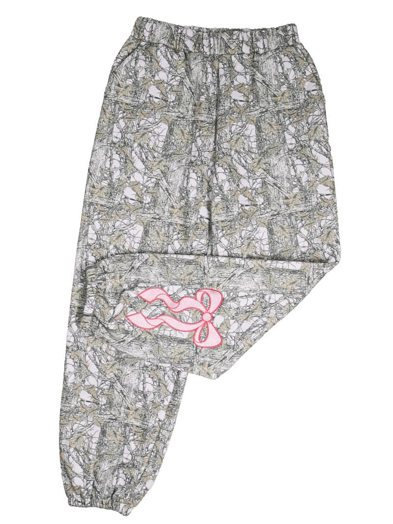 Simply Southern Camo Bow Pattern Alice Lounge Pants