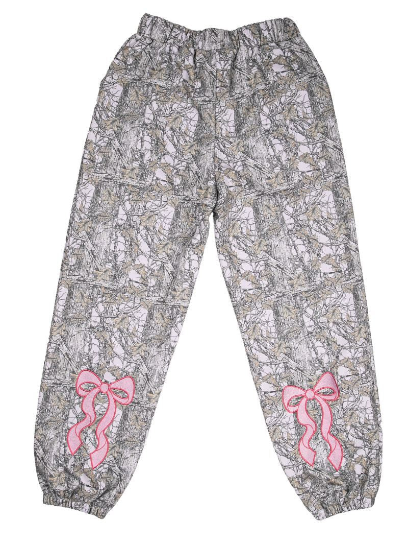 Simply Southern Camo Bow Pattern Alice Lounge Pants