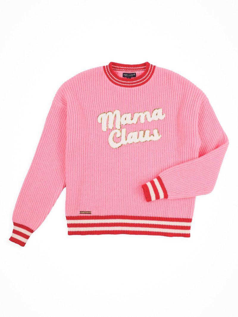 Simply Southern Harper Mama Claus Holiday Long Sleeve Crew Sweatshirt