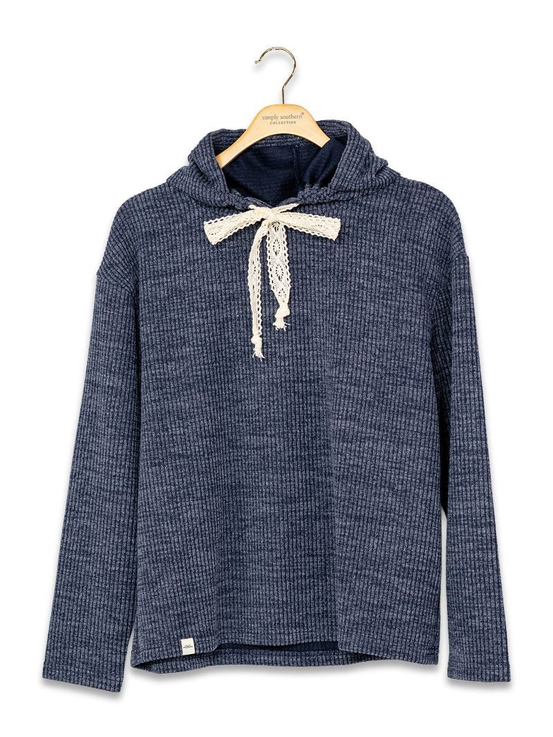 Simply Southern 0226 Corded Long Sleeve Hoodie