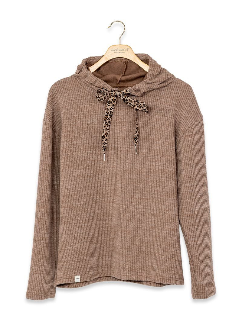 Simply Southern 0226 Corded Long Sleeve Hoodie