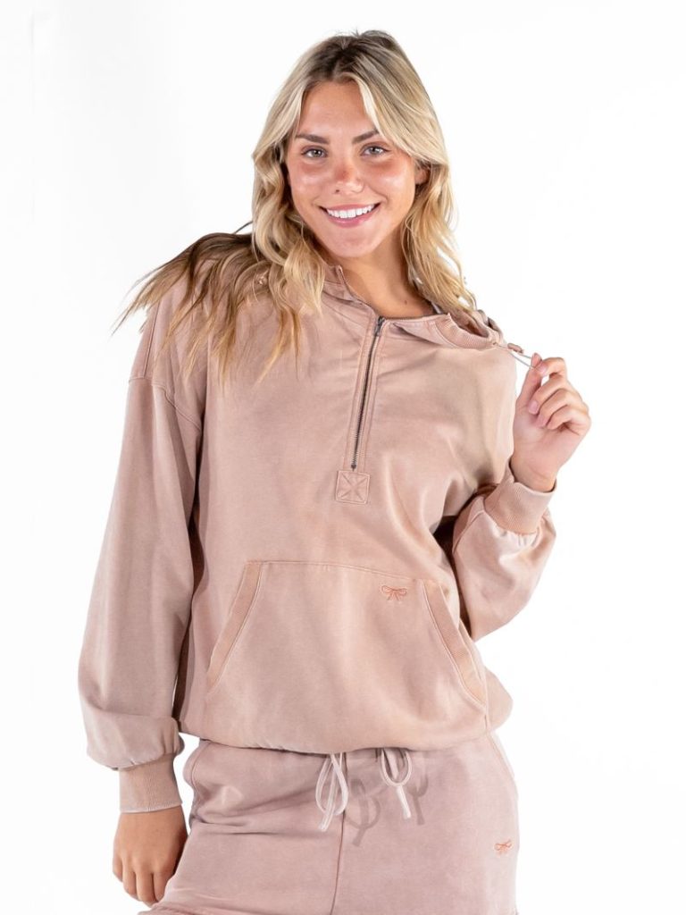 Simply Southern 0226 Mineral Washed Long Sleeve Hoodie