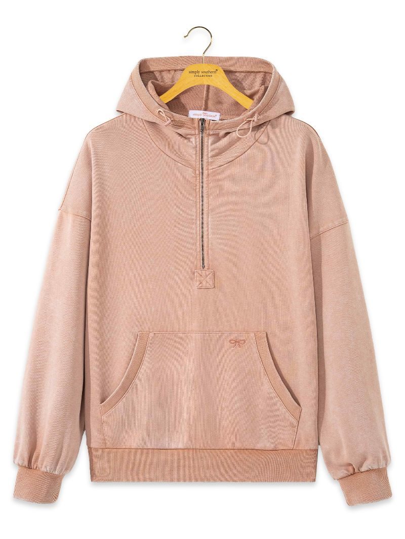 Simply Southern 0226 Mineral Washed Long Sleeve Hoodie