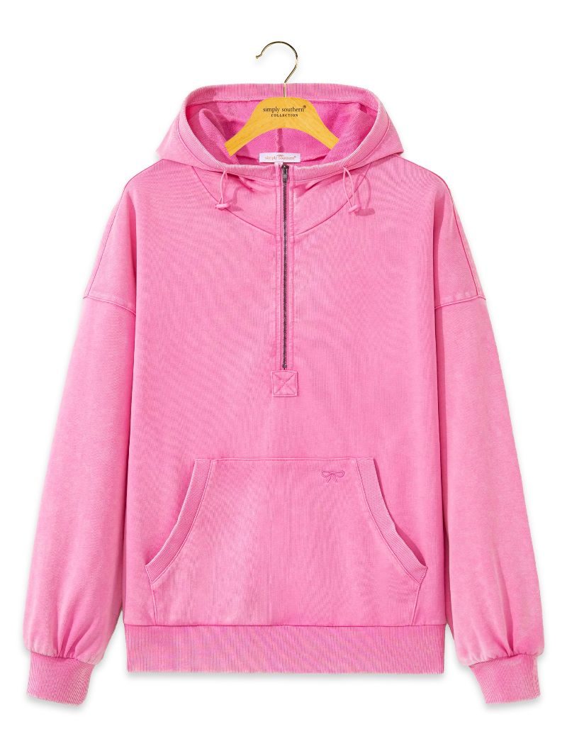 Simply Southern 0226 Mineral Washed Long Sleeve Hoodie