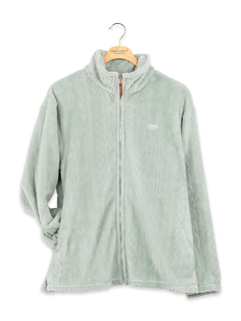 Simply Southern 0226 Elsie Plush Long Sleeve Full Zip Jacket