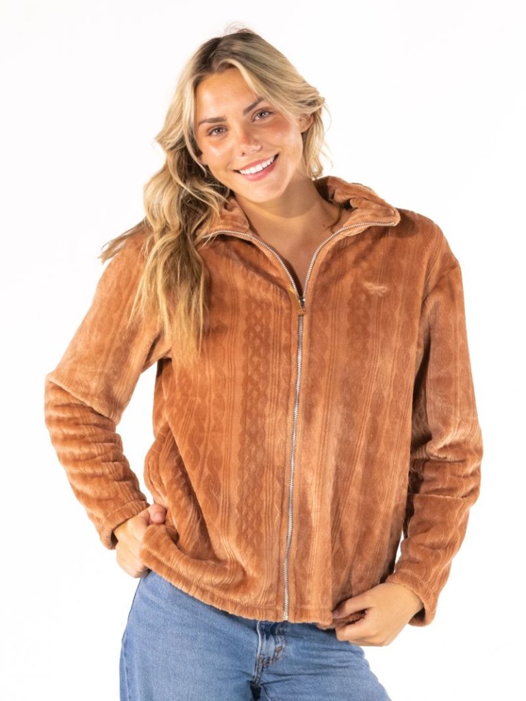 Simply Southern 0226 Elsie Plush Long Sleeve Full Zip Jacket