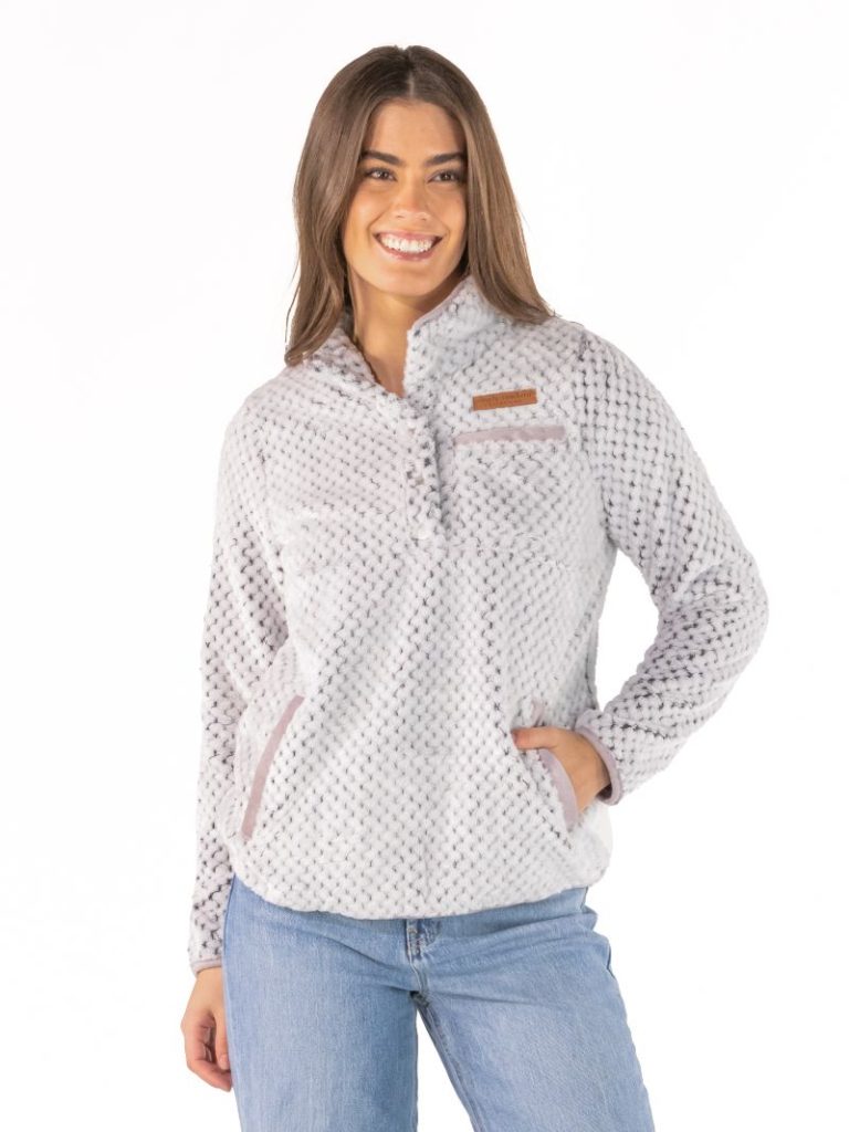 Simply Southern 0226 Soft Sherpa Full Zip Long Sleeve Jacket