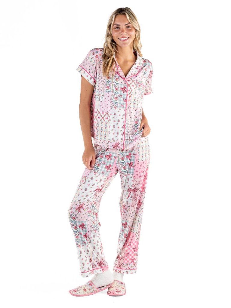 Simply Southern 0226 Quilt Pattern PJ Pants & Button Top Set