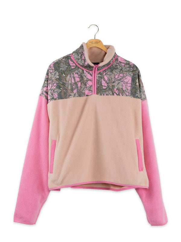 Simply Southern 0226 Aleyna Pink Camo Long Sleeve Soft Pullover
