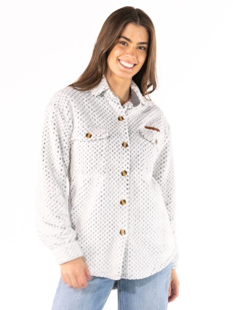Simply Southern 0226 Simply Soft Sherpa Shacket Jacket