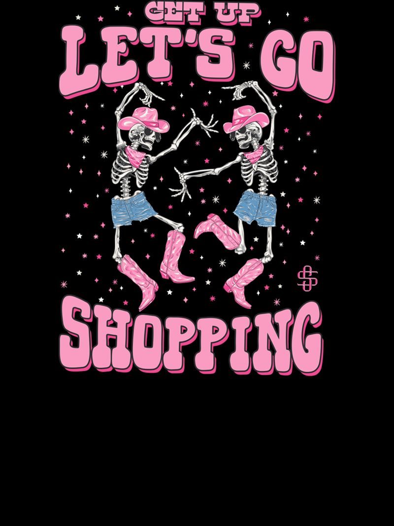 Simply Southern Let&#39;s Go Shopping Long Sleeve Crew Sweatshirt