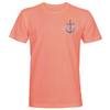 Southern Attitude Anchor In The Storm Coral T-Shirt