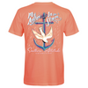 Southern Attitude Anchor In The Storm Coral T-Shirt