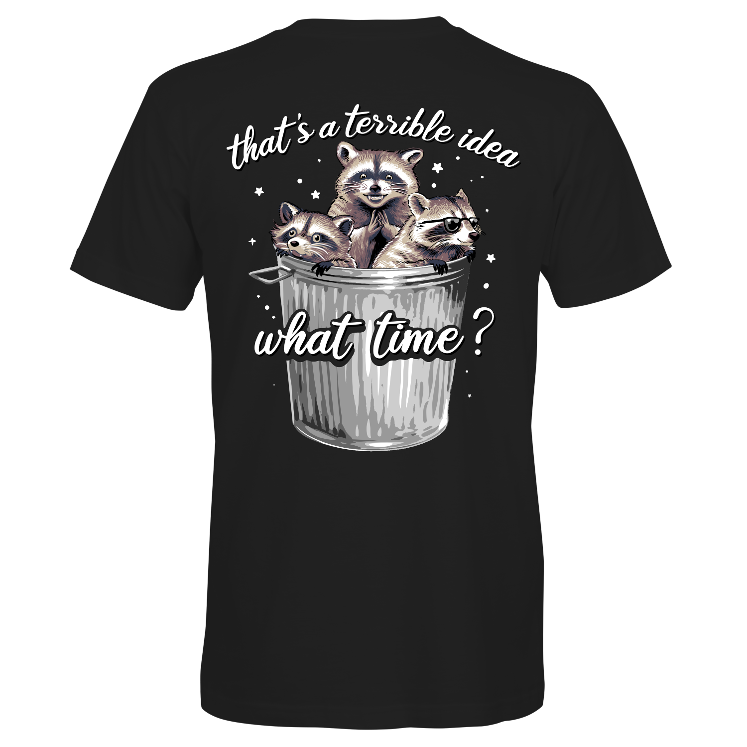Southern Attitude Terrible Idea Raccoon T-Shirt