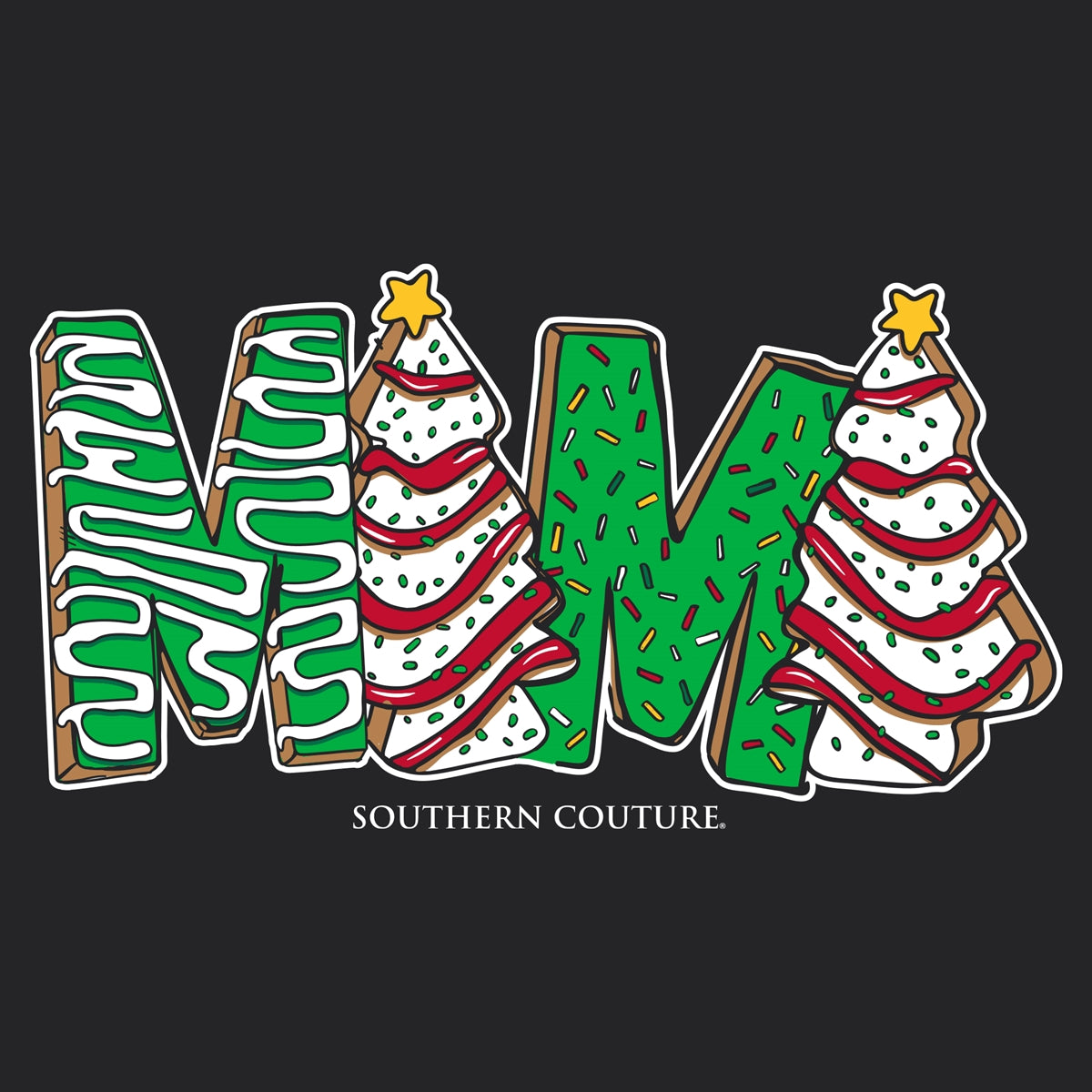 Southern Couture Christmas Mama Soft Long Sleeve T-Shirt