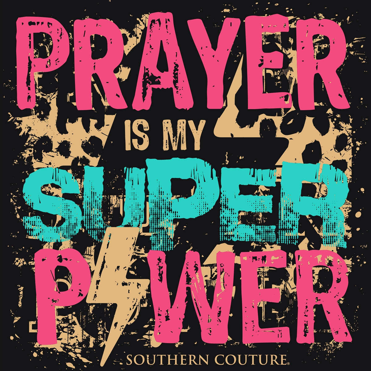 Southern Couture Prayer is My Super Power Soft Long Sleeve T-Shirt