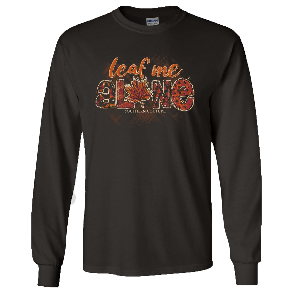Southern Couture Leaf Me Alone Fall Soft Long Sleeve T-Shirt