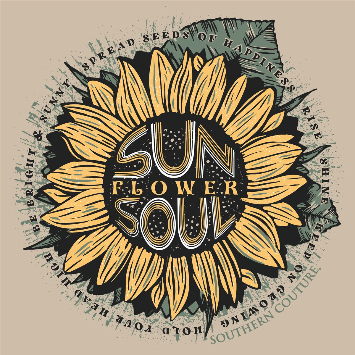 Southern Couture Sunflower Soul Soft T-Shirt