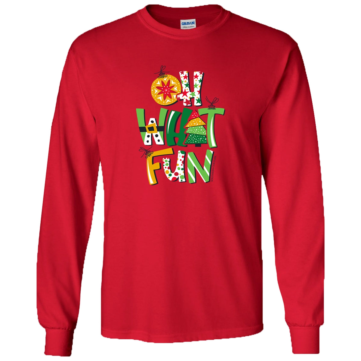 Southern Couture Oh What Fun Holiday Soft Long Sleeve T-Shirt