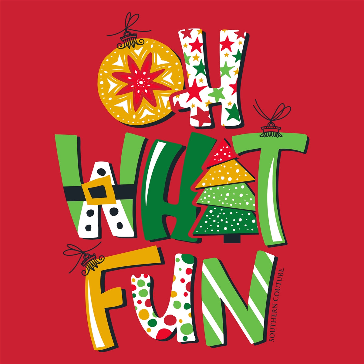 Southern Couture Oh What Fun Holiday Soft T-Shirt