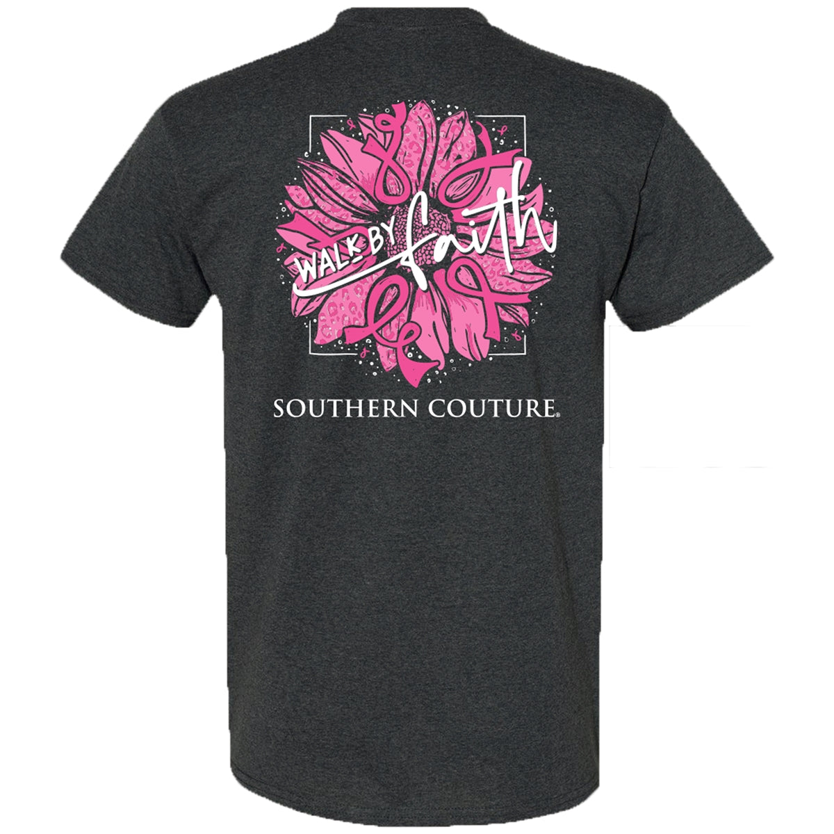 Southern Couture Classic Walk By Faith Ribbons Cancer T-Shirt