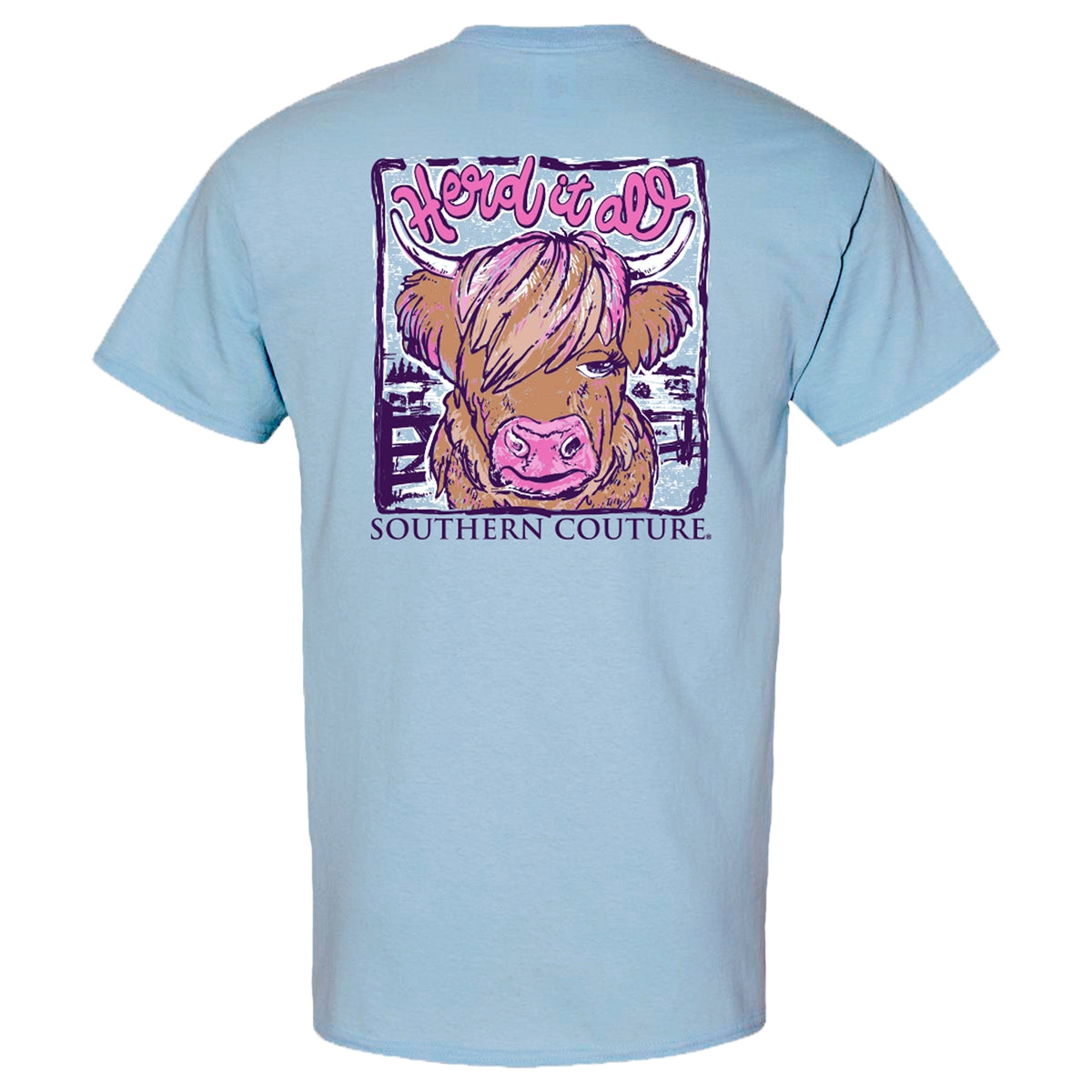 Southern Couture Classic Herd It All Cow T-Shirt