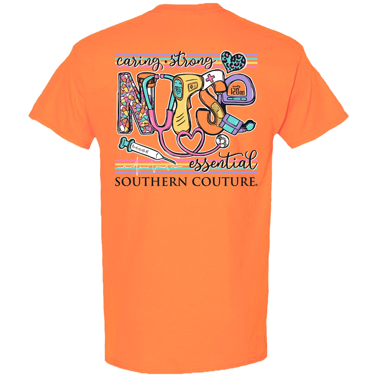 Southern Couture Classic Caring Strong Nurse T-Shirt