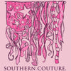 Southern Couture Classic Breast Cancer Ribbon Flag T-Shirt