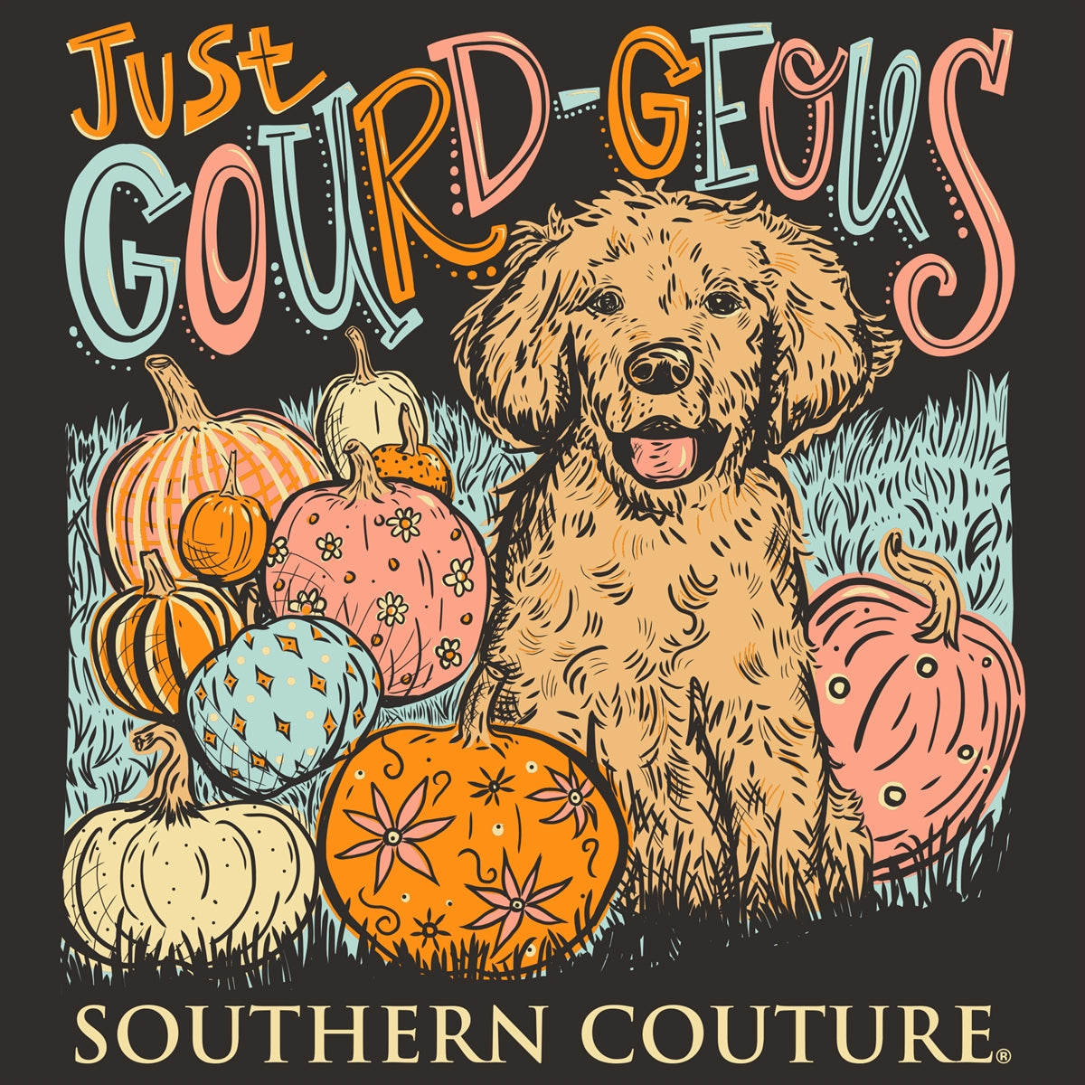 Southern Couture Classic Just Gourdgeous Fall Long Sleeve T-Shirt