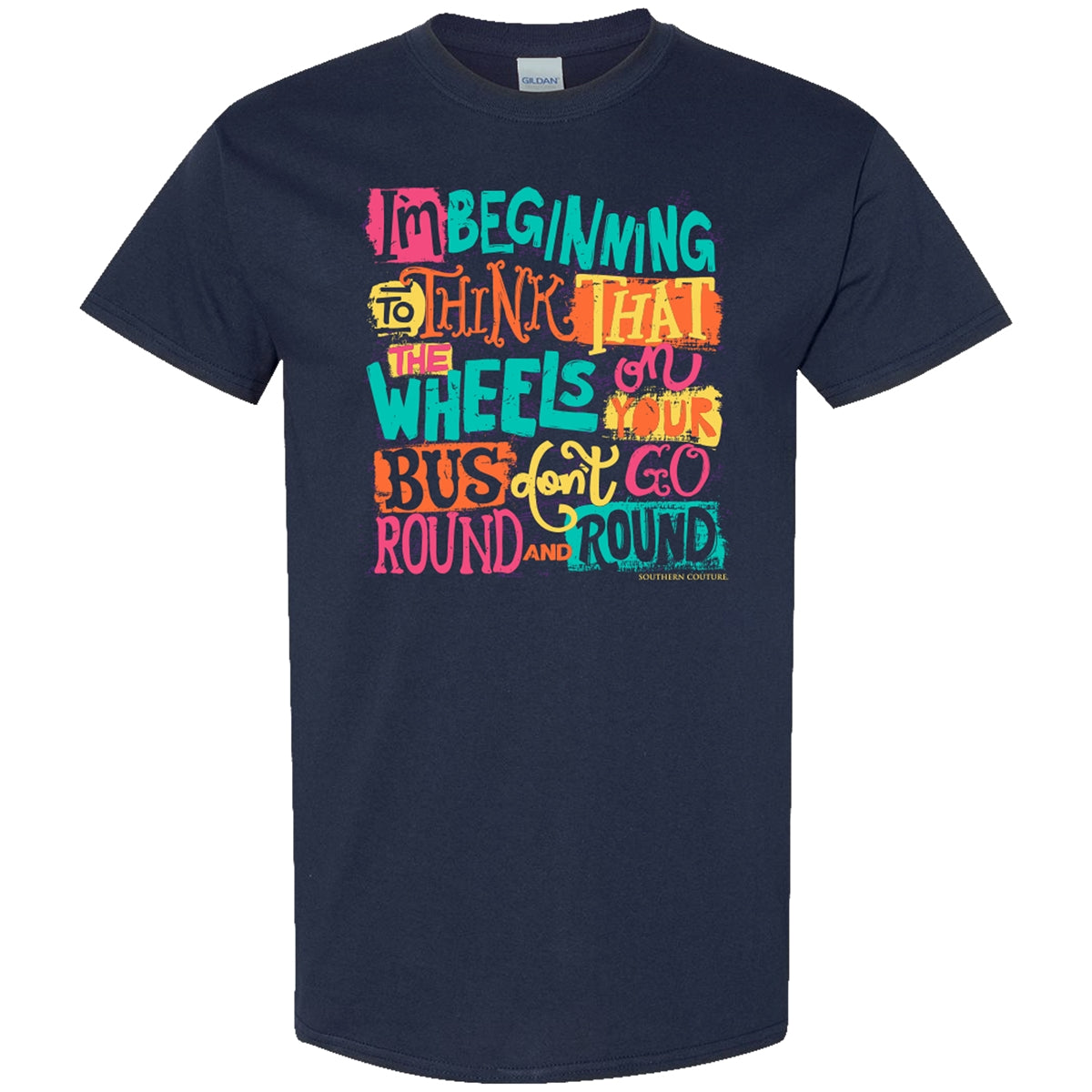 Southern Couture Wheels on Your Bus Soft T-Shirt