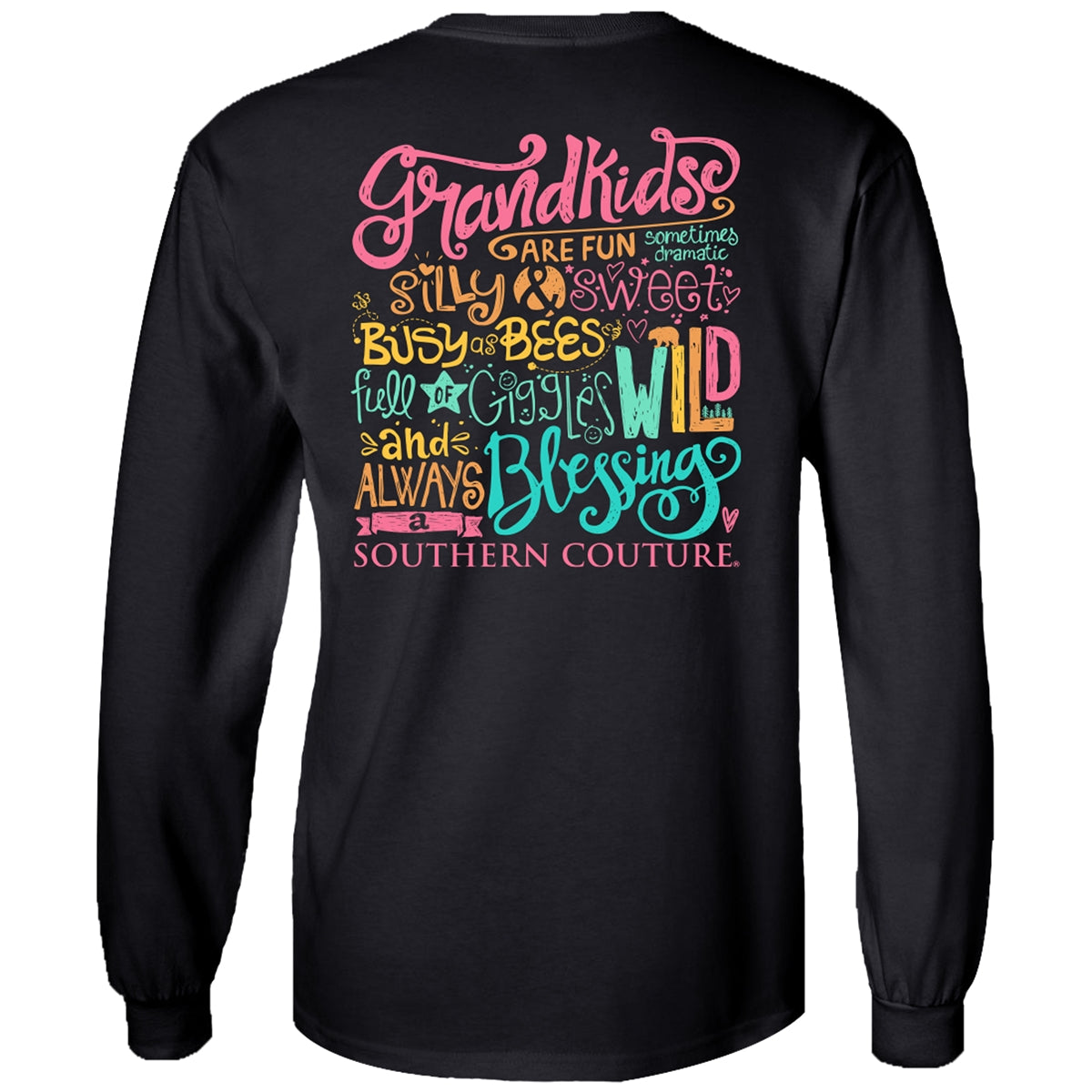 Southern Couture Classic Grandkids Are Fun Long Sleeve T-Shirt