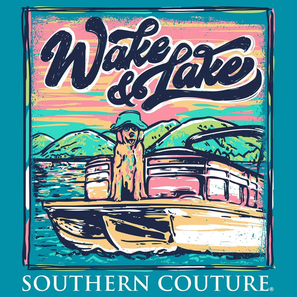 Southern Couture Classic Wake &amp; Lake T-Shirt