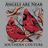 Southern Couture Classic Angels Are Near Grey T-Shirt