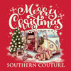 Southern Couture Classic Merry Christmas Van Long Sleeve T-Shirt