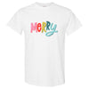 Southern Couture Colorful Merry Holiday Soft T-Shirt
