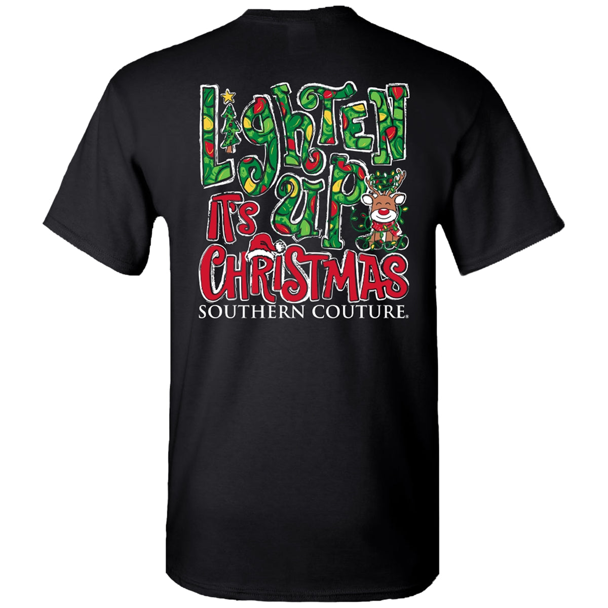 Southern Couture Lighten Up It's Christmas T-Shirt