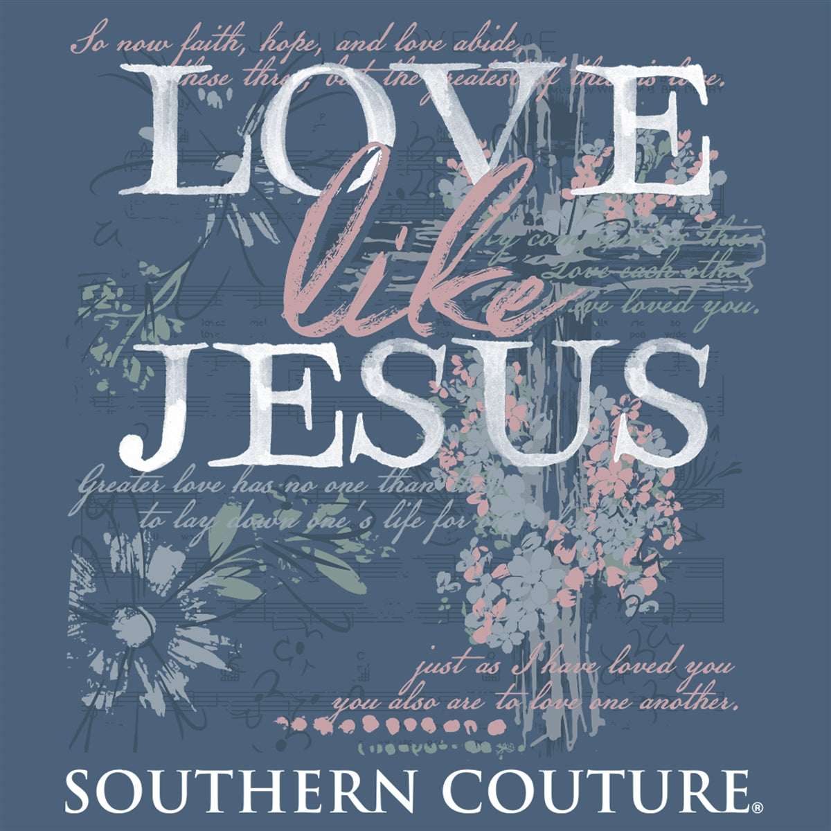 Southern Couture Classic Love Like Jesus Long Sleeve T-Shirt