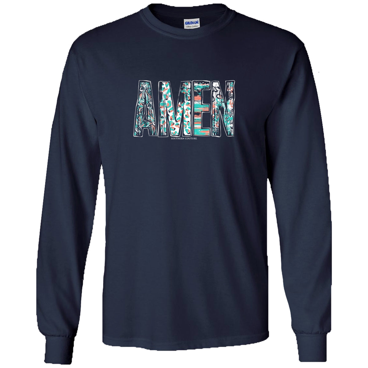 Southern Couture Soft Amen Faith Long Sleeve T-Shirt