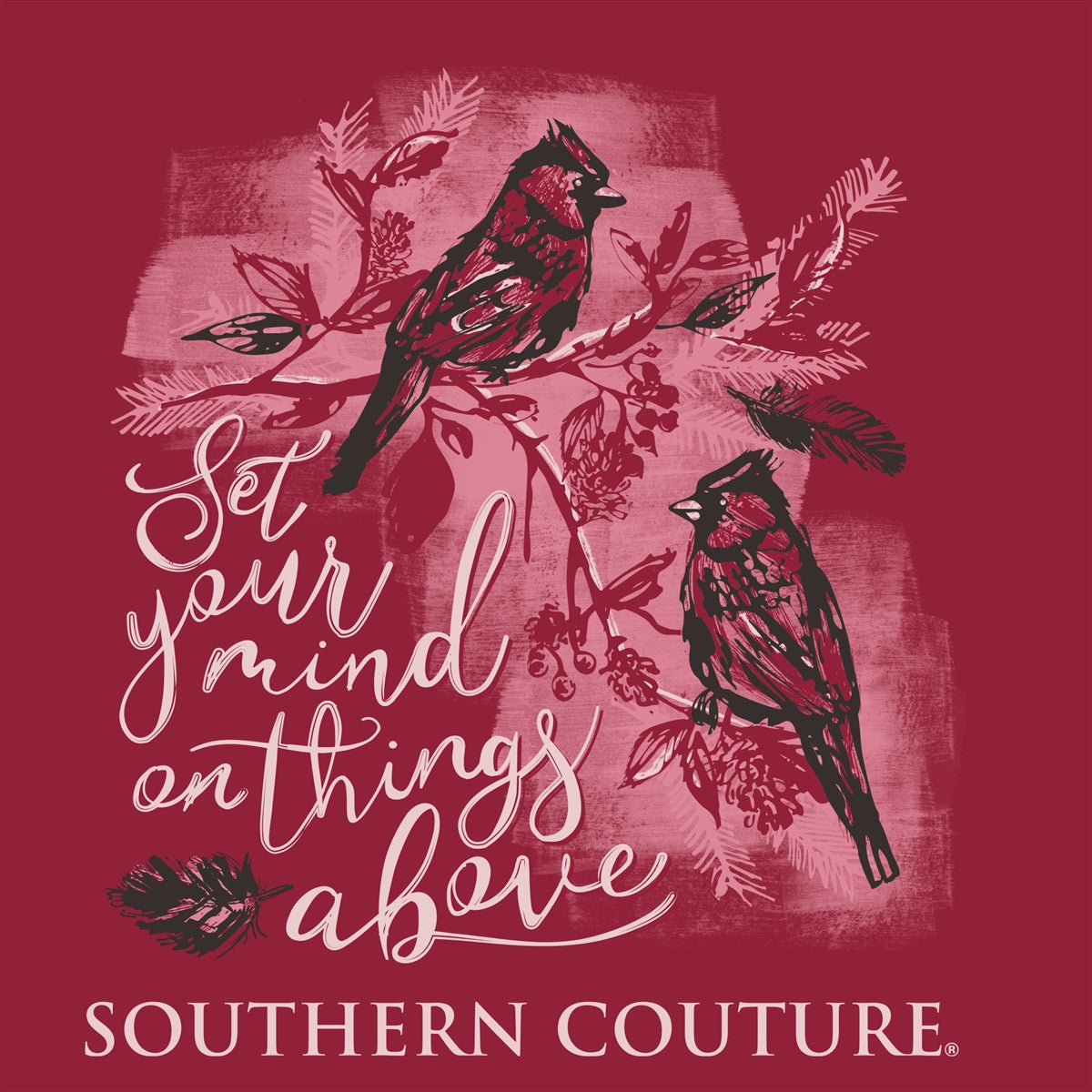 Southern Couture Classic Things Above Cardinal T-Shirt